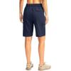 imageWomens 10quot Hiking Golf Long Shorts with 5 Pockets Knee Length Lightweight Quick Dry Cargo Bermuda Shorts for WomenNavy