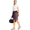 imageWomens 10quot Hiking Golf Long Shorts with 5 Pockets Knee Length Lightweight Quick Dry Cargo Bermuda Shorts for WomenPurple