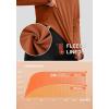 imageWomens Thermal Fleece Tops Long Sleeve Workout Shirts Running Athletic Base Layer with Thumb Holes Zipper PocketCaramel