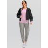 imageWomens Thermal Fleece Tops Long Sleeve Workout Shirts Running Athletic Base Layer with Thumb Holes Zipper PocketPink