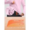 imageWomens Thermal Fleece Tops Long Sleeve Workout Shirts Running Athletic Base Layer with Thumb Holes Zipper PocketPink