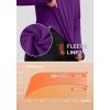 imageWomens Thermal Fleece Tops Long Sleeve Workout Shirts Running Athletic Base Layer with Thumb Holes Zipper PocketPurple