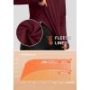 imageWomens Thermal Fleece Tops Long Sleeve Workout Shirts Running Athletic Base Layer with Thumb Holes Zipper PocketWine