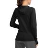 imageWomens UPF 50 Sun Protection Shirt Long Sleeve Lightweight Hoodie UV Shirts for Women Hiking Fishing OutdoorBlack