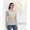 imageWomens UPF 50 Sun Protection Shirt Long Sleeve Lightweight Hoodie UV Shirts for Women Hiking Fishing OutdoorLight Grey