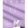 imageWomens UPF 50 Sun Protection Shirt Long Sleeve Lightweight Hoodie UV Shirts for Women Hiking Fishing OutdoorLight Purple
