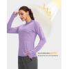 imageWomens UPF 50 Sun Protection Shirt Long Sleeve Lightweight Hoodie UV Shirts for Women Hiking Fishing OutdoorLight Purple