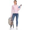 imageWomens UPF 50 Sun Protection Shirt Long Sleeve Lightweight Hoodie UV Shirts for Women Hiking Fishing OutdoorSeashell Pink