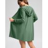 imageWomens UPF 50 Swim Cover Up Sun Protection Hoodie Long Jacket SPF Lightweight Beach Cover Ups for WomenGreen