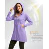 imageWomens UPF 50 Swim Cover Up Sun Protection Hoodie Long Jacket SPF Lightweight Beach Cover Ups for WomenPurple