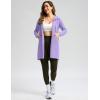 imageWomens UPF 50 Swim Cover Up Sun Protection Hoodie Long Jacket SPF Lightweight Beach Cover Ups for WomenPurple