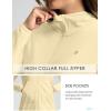 imageWomens UPF 50 Swim Cover Up Sun Protection Hoodie Long Jacket SPF Lightweight Beach Cover Ups for WomenYellow