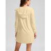 imageWomens UPF 50 Swim Cover Up Sun Protection Hoodie Long Jacket SPF Lightweight Beach Cover Ups for WomenYellow