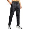 imageG Gradual Mens Sweatpants with 4 Pockets Tapered Track Athletic Slim Fit Pants for Running Exercise Workout GymA Black Camo