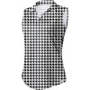 imageG Gradual Sleeveless Golf Shirts for Women Collared V Neck Tennis Tank Top Cooling Polo UPF 50 Quick Dry LightweightHoundstooth