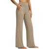 imageG Gradual Yoga Pants Women Wide Leg Dress Pants with Pockets High Waist Stretch PetiteRegularTall Casual Sweatpants WomenKhaki