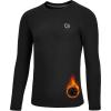 imageG Gradual Youth Boys Compression Thermal Shirt Long Sleeve Fleece Undershirt for Boy Football Baseball Soccer Base LayerBlack