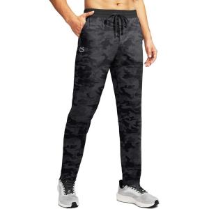 imageG Gradual Mens Sweatpants with 4 Pockets Tapered Track Athletic Slim Fit Pants for Running Exercise Workout GymA Black Camo