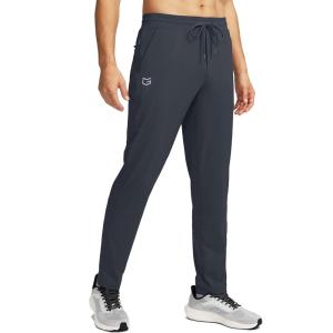 imageG Gradual Mens Sweatpants with 4 Pockets Tapered Track Athletic Slim Fit Pants for Running Exercise Workout GymA Dark Grey