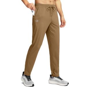 imageG Gradual Mens Sweatpants with 4 Pockets Tapered Track Athletic Slim Fit Pants for Running Exercise Workout GymA Dark Khaki