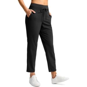 imageG Gradual Pants for Women High Waisted Ankle Pants 2 Pockets 78 Athletic Pants with Drawstring for Golf Travel CasualBlack