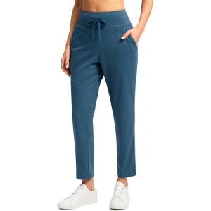 imageG Gradual Pants for Women High Waisted Ankle Pants 2 Pockets 78 Athletic Pants with Drawstring for Golf Travel CasualDark Blue