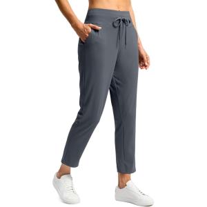 imageG Gradual Pants for Women High Waisted Ankle Pants 2 Pockets 78 Athletic Pants with Drawstring for Golf Travel CasualGrey