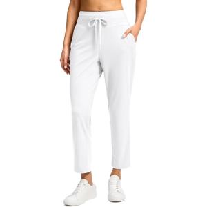 imageG Gradual Pants for Women High Waisted Ankle Pants 2 Pockets 78 Athletic Pants with Drawstring for Golf Travel CasualWhite