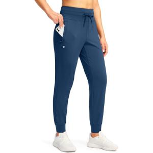 imageG Gradual Womens Joggers Pants with Zipper Pockets High Waisted Sweatpants Athletic Tapered Pants for Women Lounge WorkoutBlue