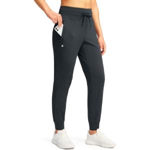 imageG Gradual Womens Joggers Pants with Zipper Pockets High Waisted Sweatpants Athletic Tapered Pants for Women Lounge WorkoutGrey