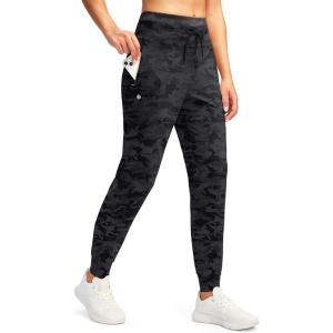 imageG Gradual Womens Joggers Pants with Zipper Pockets High Waisted Sweatpants Athletic Tapered Pants for Women Lounge WorkoutGrey Camo