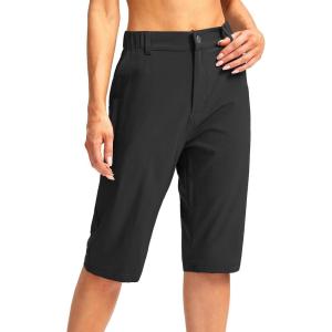 imageG Gradual Womens Long Hiking Cargo Shorts 13quot Knee Length Lightweight Quick Dry Bermuda Shorts for Women with 5 Pockets