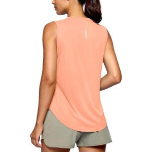 imageG Gradual Womens Workout Tank Tops Lightweight Sleeveless High Neck Athletic Shirts for Running Gym Tennis PickleballCoral Pink