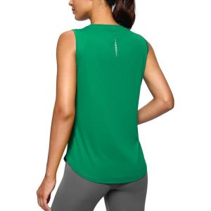imageG Gradual Womens Workout Tank Tops Lightweight Sleeveless High Neck Athletic Shirts for Running Gym Tennis PickleballGreen