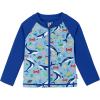 imageBoys Toddler Rash Guard Long Sleeve UPF 50 Sun Protection Lightweight Swim Shirt for Baby KidsBlue Whale