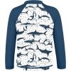 imageBoys Toddler Rash Guard Long Sleeve UPF 50 Sun Protection Lightweight Swim Shirt for Baby KidsDark Blue Shark