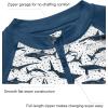 imageBoys Toddler Rash Guard Long Sleeve UPF 50 Sun Protection Lightweight Swim Shirt for Baby KidsDark Blue Shark