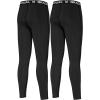 imageG Gradual Boys Compression Pants Youth Thermal Base Layer Fleece Tights Sports Basketball Leggings for Boys2 Pack BlackBlack