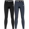 imageG Gradual Boys Compression Pants Youth Thermal Base Layer Fleece Tights Sports Basketball Leggings for Boys2 Pack BlackGrey