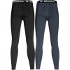 imageG Gradual Boys Compression Pants Youth Thermal Base Layer Fleece Tights Sports Basketball Leggings for Boys2 Pack BlackGrey