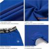 imageG Gradual Boys Compression Pants Youth Thermal Base Layer Fleece Tights Sports Basketball Leggings for BoysBlue