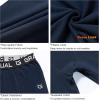 imageG Gradual Boys Compression Pants Youth Thermal Base Layer Fleece Tights Sports Basketball Leggings for BoysNavy Blue