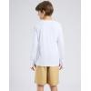 imageG Gradual Boys Rash Guard UPF 50 Sun Protection Shirt Quick Dry Long Sleeve Swim Shirts Lightweight SPF Youth Fishing Shirt02white