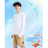 imageG Gradual Boys Rash Guard UPF 50 Sun Protection Shirt Quick Dry Long Sleeve Swim Shirts Lightweight SPF Youth Fishing Shirt02white