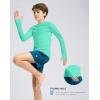 imageG Gradual Boys Rash Guard UPF 50 Sun Protection Shirt Quick Dry Long Sleeve Swim Shirts Lightweight SPF Youth Fishing Shirt03light Green