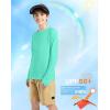 imageG Gradual Boys Rash Guard UPF 50 Sun Protection Shirt Quick Dry Long Sleeve Swim Shirts Lightweight SPF Youth Fishing Shirt03light Green