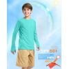 imageG Gradual Boys Rash Guard UPF 50 Sun Protection Shirt Quick Dry Long Sleeve Swim Shirts Lightweight SPF Youth Fishing ShirtAqua