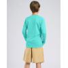 imageG Gradual Boys Rash Guard UPF 50 Sun Protection Shirt Quick Dry Long Sleeve Swim Shirts Lightweight SPF Youth Fishing ShirtAqua