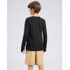imageG Gradual Boys Rash Guard UPF 50 Sun Protection Shirt Quick Dry Long Sleeve Swim Shirts Lightweight SPF Youth Fishing ShirtBlack