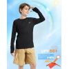 imageG Gradual Boys Rash Guard UPF 50 Sun Protection Shirt Quick Dry Long Sleeve Swim Shirts Lightweight SPF Youth Fishing ShirtBlack